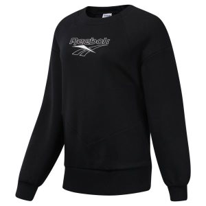 Reebok Classic Vector Crew Sweatshirt Damen - Schwarz - DE 421-NVP